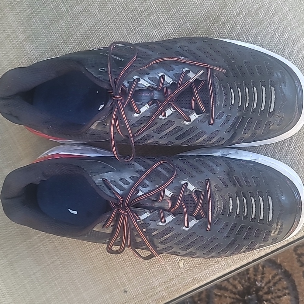 Hoka Black and Red Athletic Shoes SZ 12.5 - Picture 5 of 13